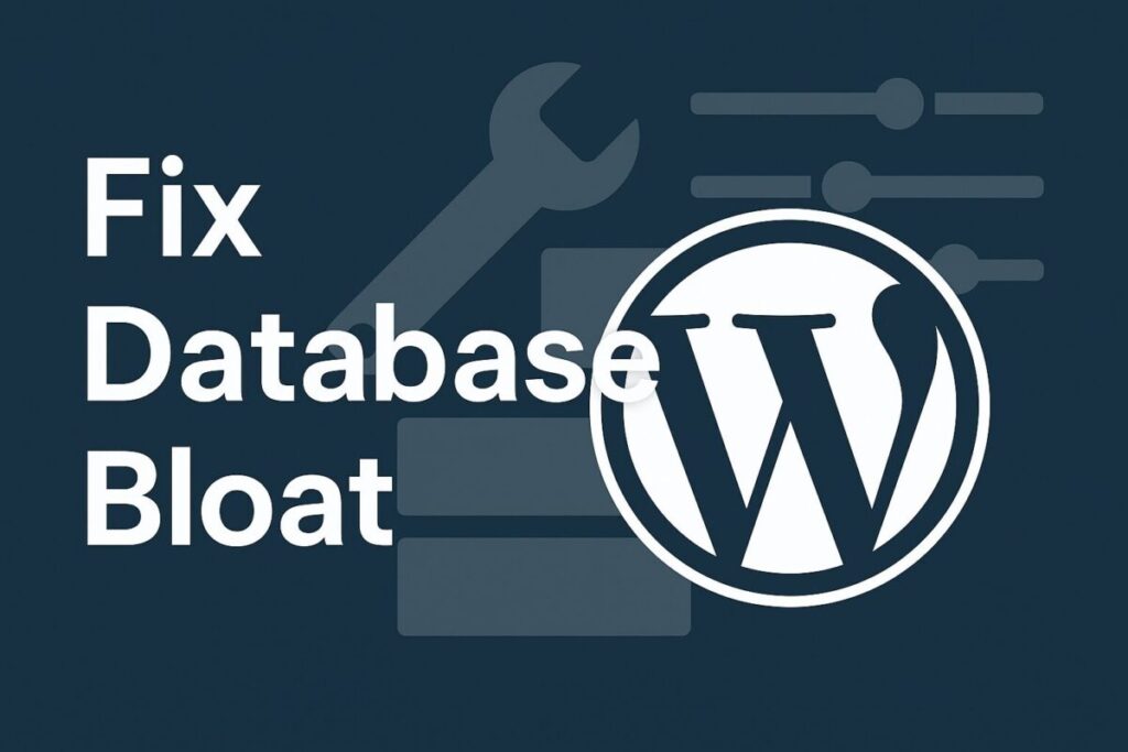 Corrigez le gonflement de la base de données WordPress pour des performances de site plus rapides
