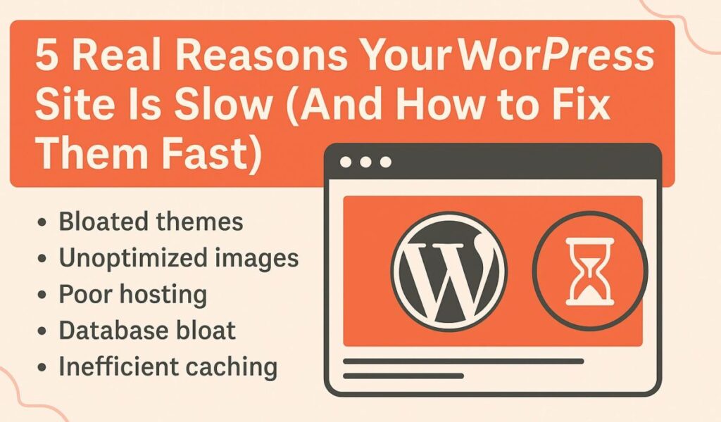 5 vraies raisons pour lesquelles votre site WordPress est lent