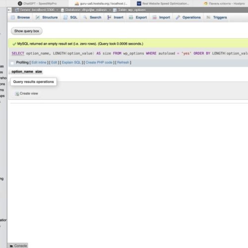Clean wp_options table after removing unnecessary autoloaded values to improve performance.