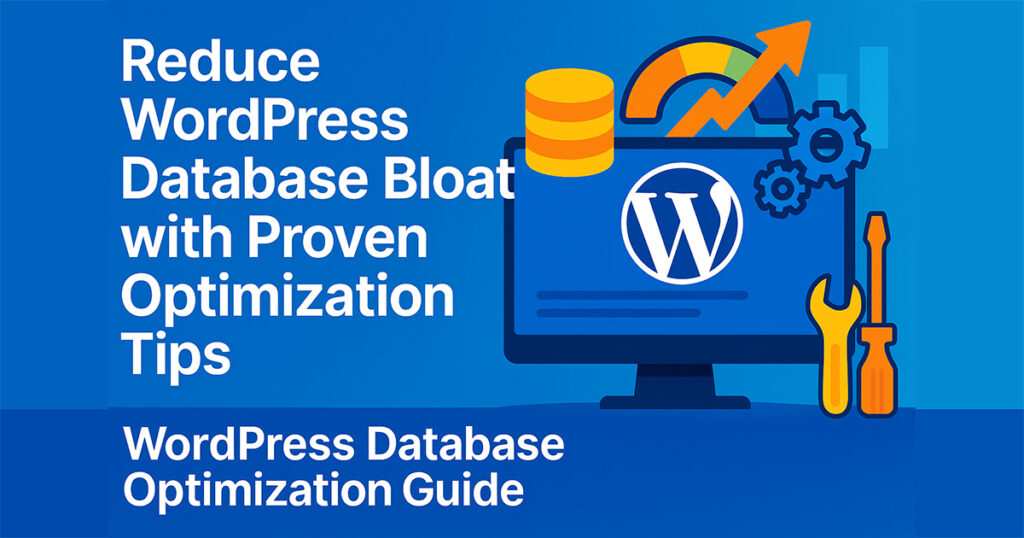 Guide visuel pour réduire la surcharge de la base de données WordPress et optimiser les performances