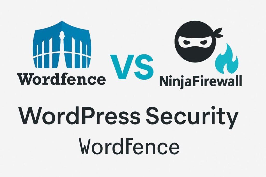 Comparaison des fonctionnalités de Wordfence et NinjaFirewall pour la sécurité de WordPress en 2025